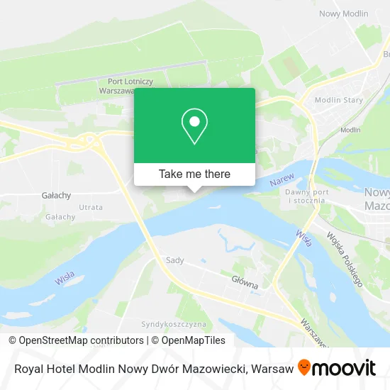 Royal Hotel Modlin Nowy Dwór Mazowiecki map