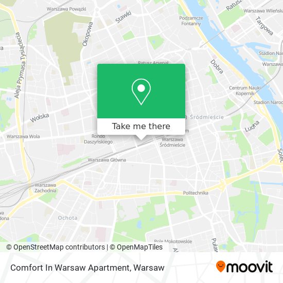 Comfort In Warsaw Apartment map