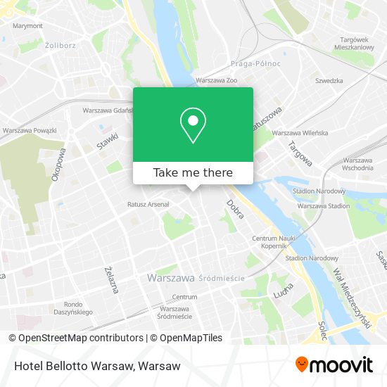 Карта Hotel Bellotto Warsaw