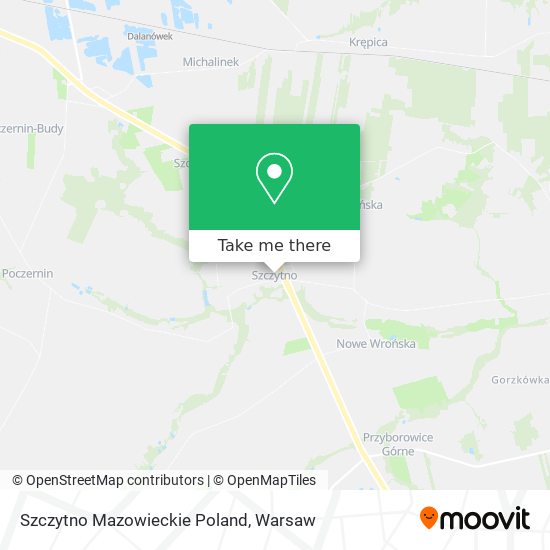 Szczytno Mazowieckie Poland map