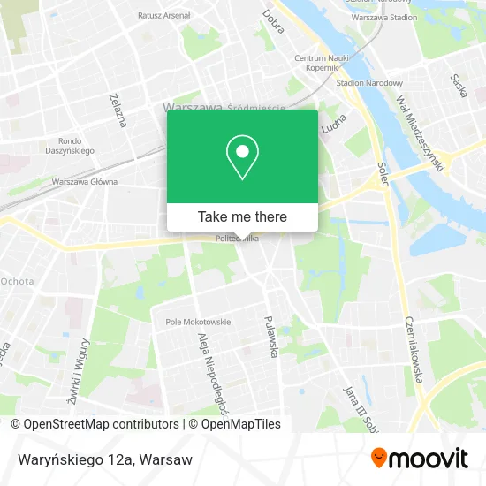 Waryńskiego 12a map