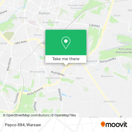 Pepco 884 map