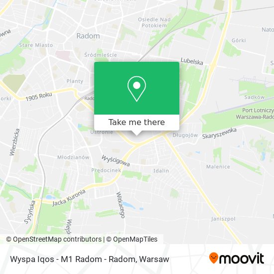 Wyspa Iqos - M1 Radom - Radom map