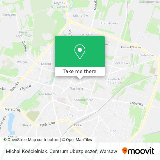 Michał Kościelniak. Centrum Ubezpieczeń map