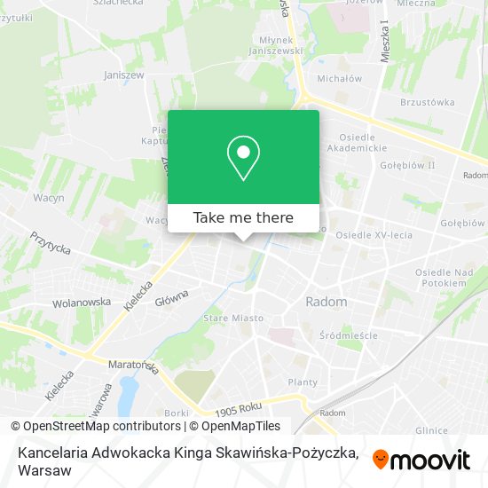 Kancelaria Adwokacka Kinga Skawińska-Pożyczka map