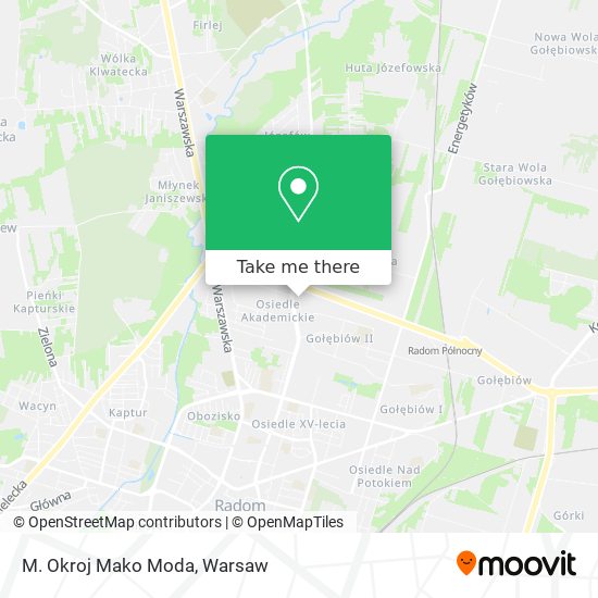 M. Okroj Mako Moda map