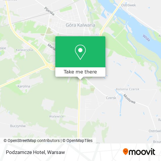 Podzamcze Hotel map