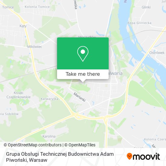 Grupa Obsługi Technicznej Budownictwa Adam Piwoński map