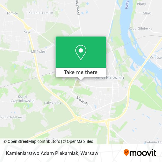 Kamieniarstwo Adam Piekarniak map