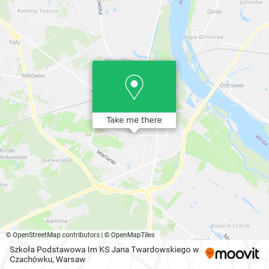 Szkoła Podstawowa Im KS Jana Twardowskiego w Czachówku map