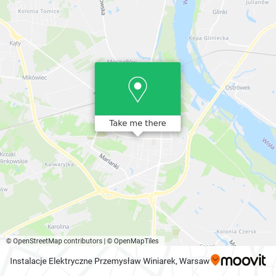 Instalacje Elektryczne Przemysław Winiarek map