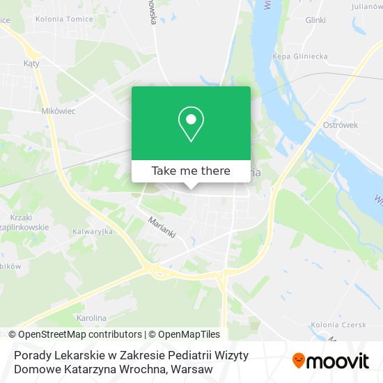 Porady Lekarskie w Zakresie Pediatrii Wizyty Domowe Katarzyna Wrochna map