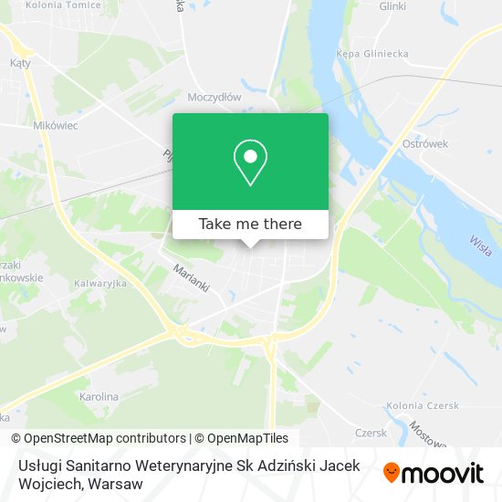 Usługi Sanitarno Weterynaryjne Sk Adziński Jacek Wojciech map