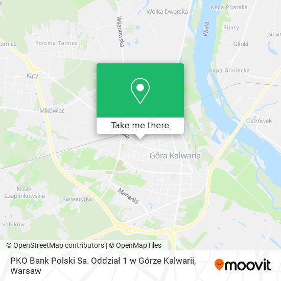 PKO Bank Polski Sa. Oddział 1 w Górze Kalwarii map