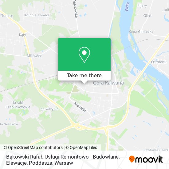 Bąkowski Rafał. Usługi Remontowo - Budowlane. Elewacje, Poddasza map