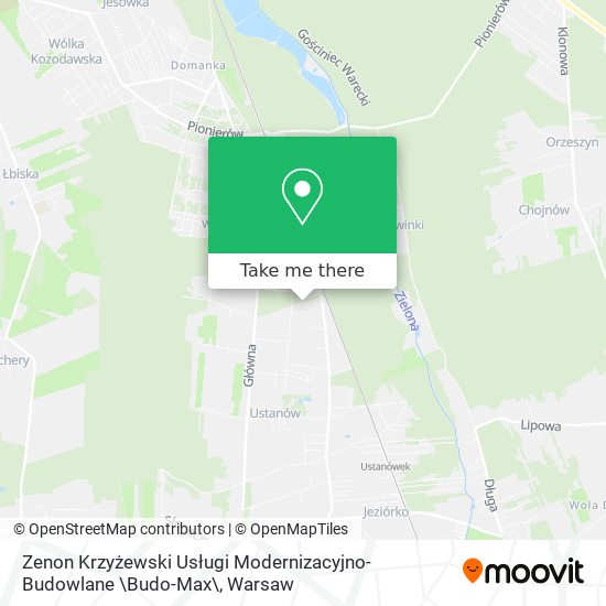 Zenon Krzyżewski Usługi Modernizacyjno-Budowlane \Budo-Max\ map