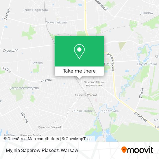 Myjnia Saperow Piasecz map