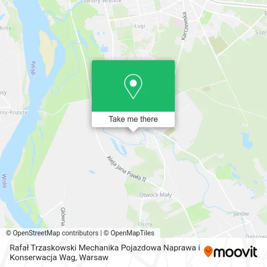 Rafał Trzaskowski Mechanika Pojazdowa Naprawa i Konserwacja Wag map