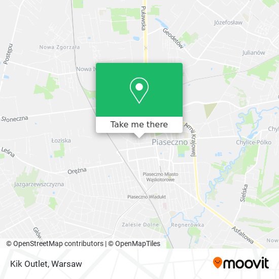 Kik Outlet map