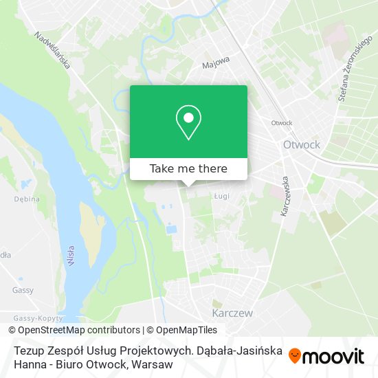 Tezup Zespół Usług Projektowych. Dąbała-Jasińska Hanna - Biuro Otwock map