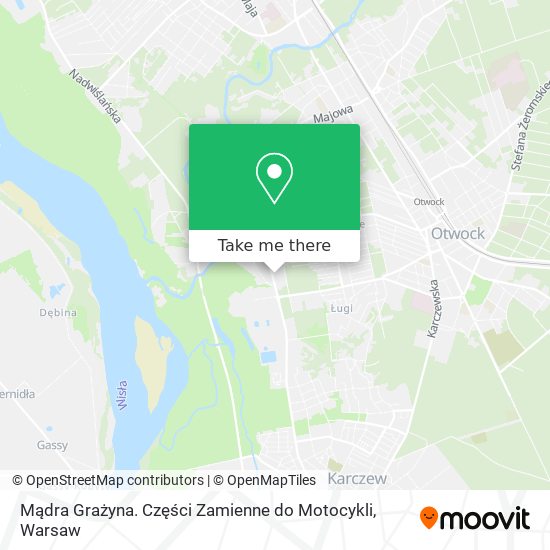 Карта Mądra Grażyna. Części Zamienne do Motocykli