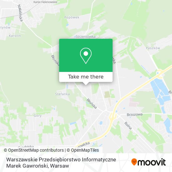 Warszawskie Przedsiębiorstwo Informatyczne Marek Gawroński map