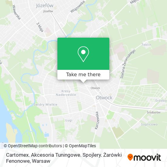 Cartomex. Akcesoria Tuningowe. Spojlery. Żarówki Fenonowe map