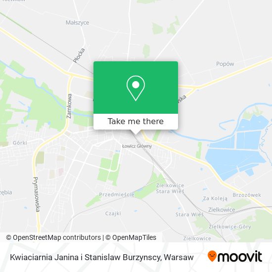 Kwiaciarnia Janina i Stanislaw Burzynscy map