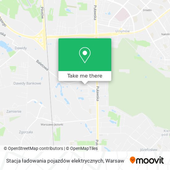 Stacja ładowania pojazdów elektrycznych map