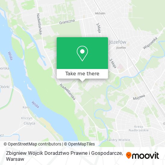 Zbigniew Wójcik Doradztwo Prawne i Gospodarcze map