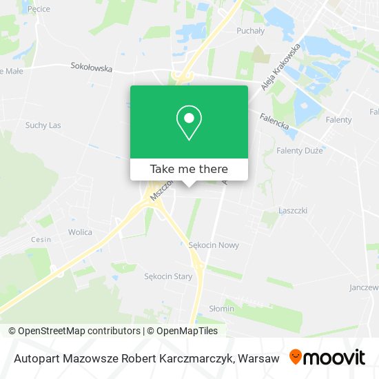 Autopart Mazowsze Robert Karczmarczyk map