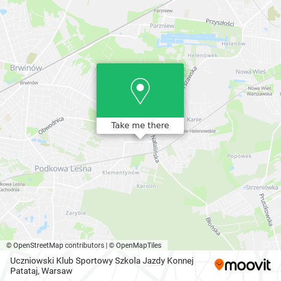 Uczniowski Klub Sportowy Szkola Jazdy Konnej Patataj map