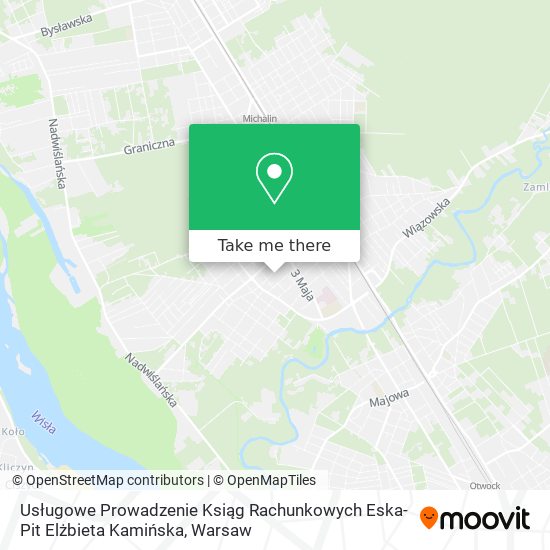 Usługowe Prowadzenie Ksiąg Rachunkowych Eska-Pit Elżbieta Kamińska map