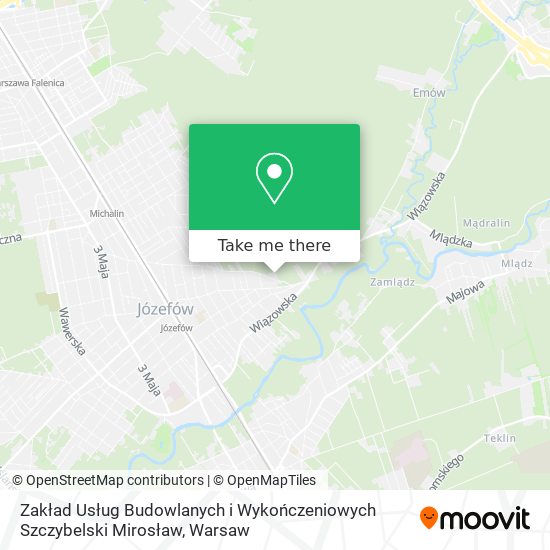 Zakład Usług Budowlanych i Wykończeniowych Szczybelski Mirosław map