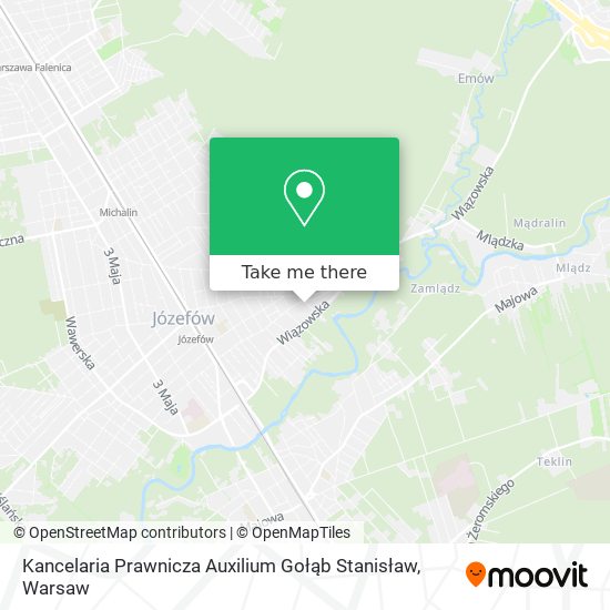 Kancelaria Prawnicza Auxilium Gołąb Stanisław map