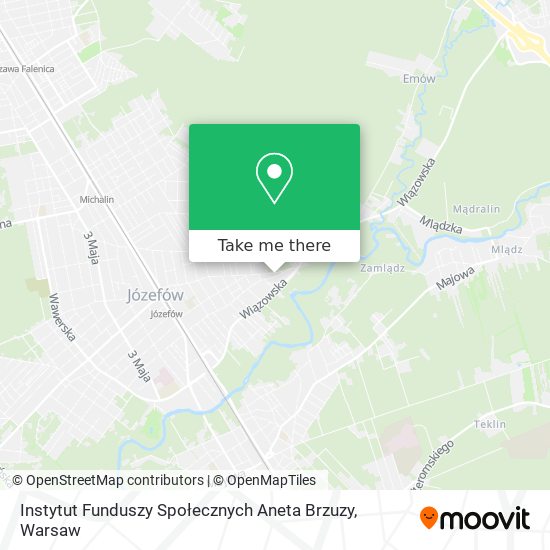 Instytut Funduszy Społecznych Aneta Brzuzy map