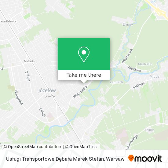 Usługi Transportowe Dębała Marek Stefan map