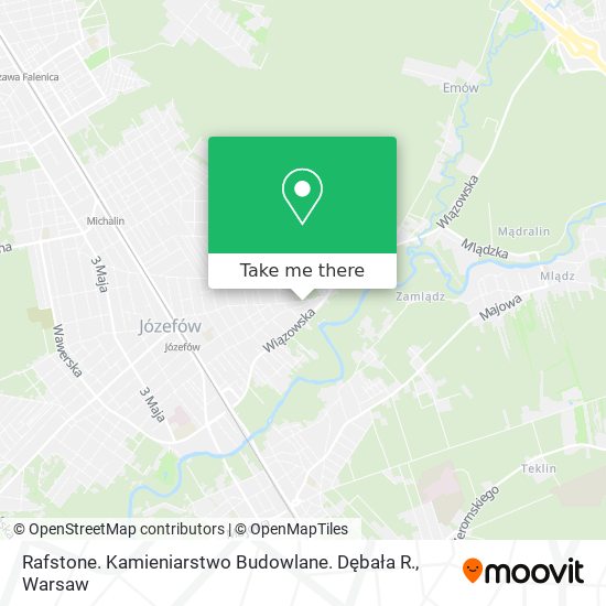 Rafstone. Kamieniarstwo Budowlane. Dębała R. map