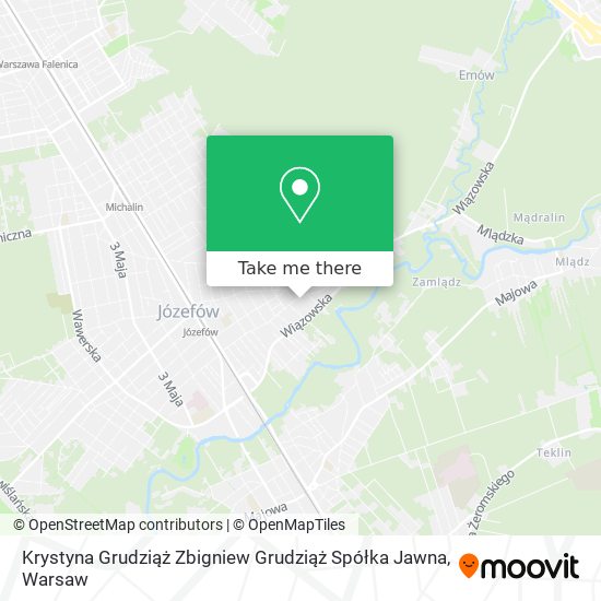 Krystyna Grudziąż Zbigniew Grudziąż Spółka Jawna map