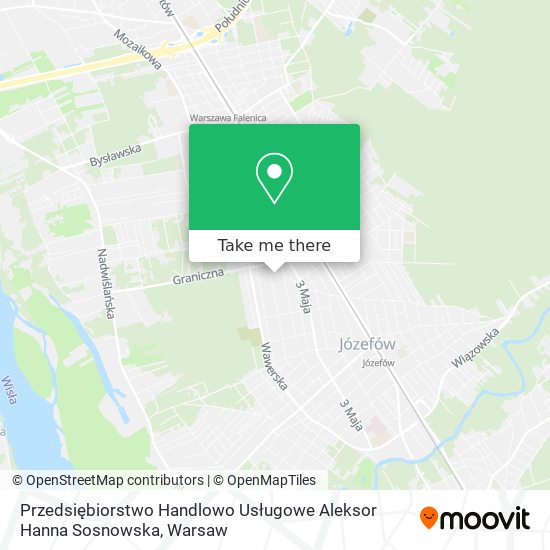 Przedsiębiorstwo Handlowo Usługowe Aleksor Hanna Sosnowska map