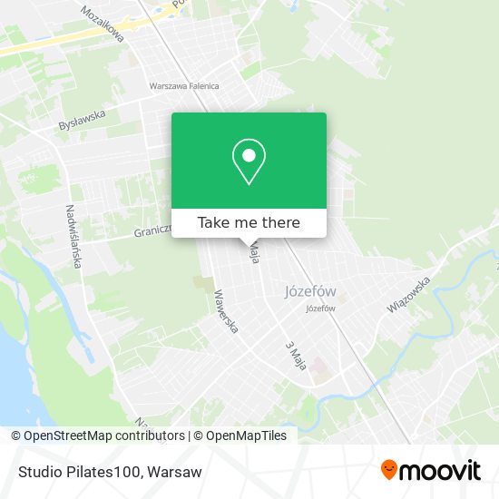 Studio Pilates100 map