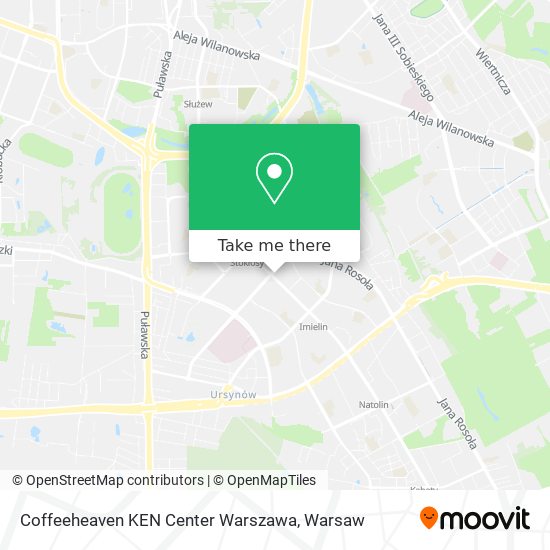 Coffeeheaven KEN Center Warszawa map