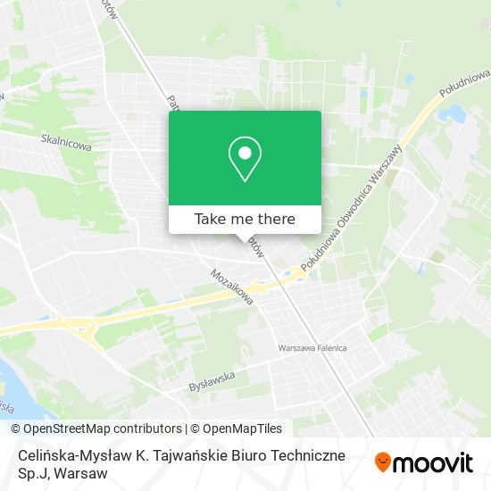 Celińska-Mysław K. Tajwańskie Biuro Techniczne Sp.J map