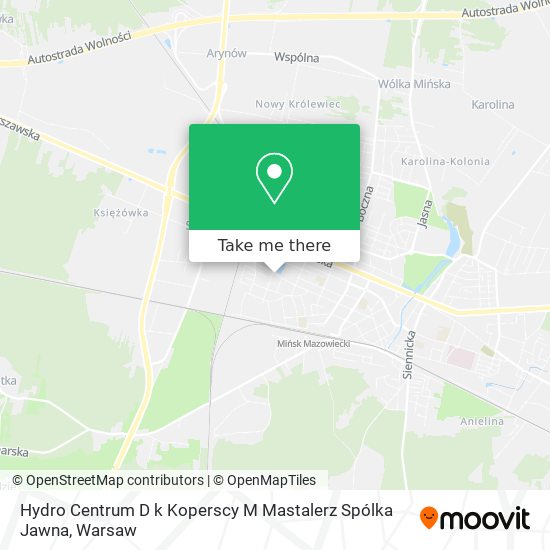 Hydro Centrum D k Koperscy M Mastalerz Spólka Jawna map