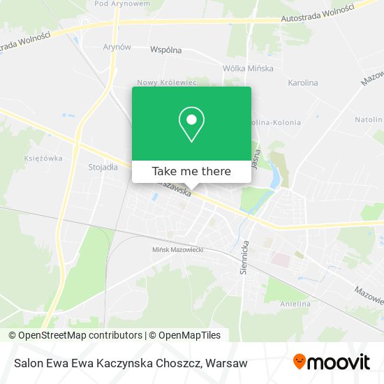 Карта Salon Ewa Ewa Kaczynska Choszcz