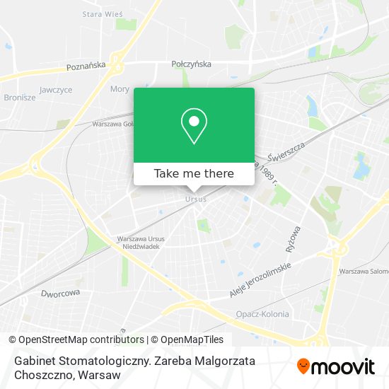 Gabinet Stomatologiczny. Zareba Malgorzata Choszczno map