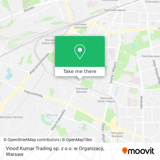 Карта Vinod Kumar Trading sp. z o.o. w Organizacji