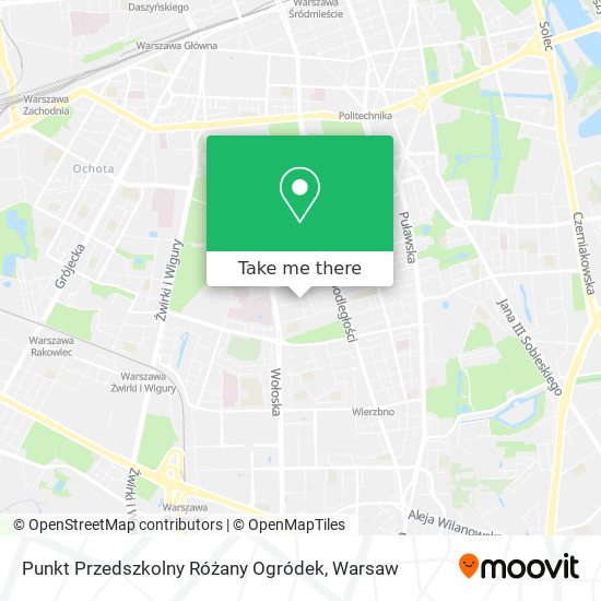 Punkt Przedszkolny Różany Ogródek map