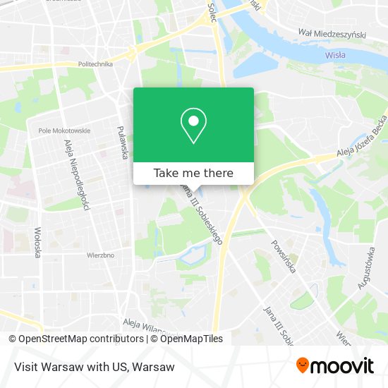 Visit Warsaw with US map