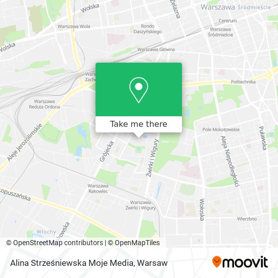 Alina Strześniewska Moje Media map